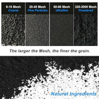Pure Graphite Powder, 44-Micron Ultra-Fine Graphite Powder, Excellent Dry Powdered Graphite's Lubricant, Amazing Artistic Powdered Graphite's for Sketching, Drawing, Pencils, Locks - 8 oz