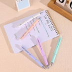 Temiary 10 Pcs Retractable Erasable Gel Pens, Fine Point 0.5 mm, Make Mistakes Disappear, Smooth Writing Gel Pen with Eraser for Journaling Note Taking Marking Planner Crossword Puzzles (Blue Ink)