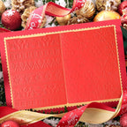 4 Pieces Christmas Plastic Embossing Folder Christmas Embossing Template Snowflake Bells Pattern Scrapbooking Embossing for Christmas Craft Cards Decorations
