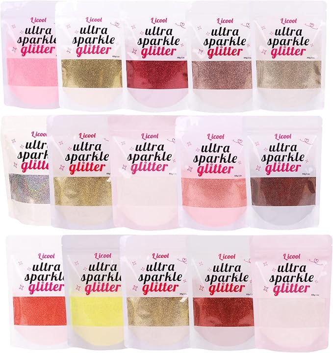 Holographic Fine Glitter, 100g/3.5oz Extra Fine Glitters Powder Packs for Resin, Craft Glitter for Tumblers Candle Slime Making, Festival Body Face Eyeshadow Nail Glitter (Blue White)
