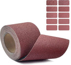 60 Grit Emery Cloth Roll, 4.5 Inch Wide 32.8 Ft Long (Equals 1/4 Sheet Sandpaper 71 Pcs) Abrasive Sandpaper Rolls for Metal Automotive Wood Furniture Sanding Paper Drum Palm Sander (60 Grit)