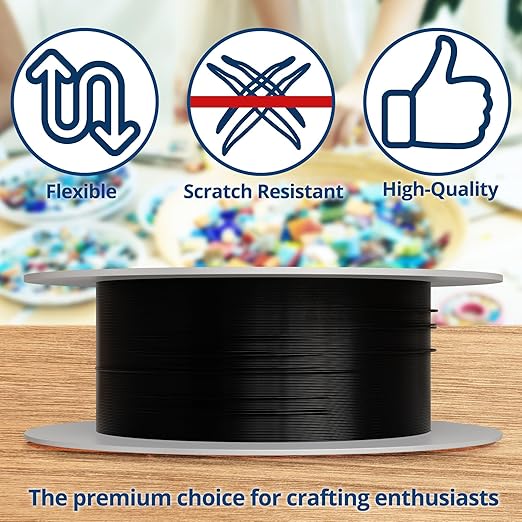 Soft Flex 49 Strand Beading Wire - Heavy 0.24 Diameter - 10 Feet Nylon Design Wire