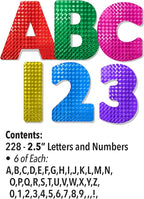 ArtSkills Poster Letters 2.5” Paper Letters for Poster Board Projects, Classroom Bulletin Boards, Sign Making Supplies, Holographic, 228 Pieces
