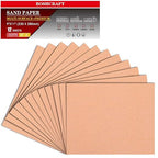120 Grit Sandpaper Set - Assortment for Wood & Metal - 9" x 11" Sheets, 12 Sheets