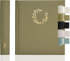 Premium Scrapbook Album – Photo Album with Writing Space – 100 Pages for Multiple Sizes 4x6, 5x7, 6x8, 8x10 – Holds 500 Photos – Wedding, Baby, Travel & Family Memories