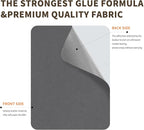 Azobur Sofa Fabric Repair Patch, 6 Piece Microfiber Patches, Self Adhesive Fabric Sofa Patch Repair Fabric, Luxurious Look, Quick Fix Sofa.(Gray)