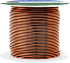 Mandala Crafts 16 Gauge Anodized Aluminum Craft Wire for Jewelry Making - 100 FT Colored Flexible Brown Wire - Bendable for Bonsai Armature Crafting Sculpting