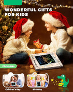 KOKODI LCD Writing Tablet, 10 Inch Colorful Toddler Doodle Board Drawing Tablet, Erasable Reusable Electronic Drawing Pads, Educational and Learning Toy for 3-6 Years Old Boy and Girls(Green)