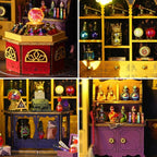 DIY Miniature House Kit, Mini House Building Kit with LED & Music Movement, DIY Miniature Kit for Adults Teen, Dollhouse Kit, Magic Energy Station