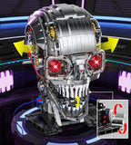 Mechanical Skull Building Set, Horror Ghost Zombie Skeleton Head Toy Home Decor, Creative Halloween Birthday Gift Toy for Adults Teens Boys Age 12+ (1099 PCS)