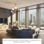 UV 99% Security and Safety 4 Mil Clear Window Film Shatterproof Anti Shatter Tempered Glass Film for Home and Office Windows (Clear, 30 in x 15 FT)