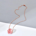 Jishi 33ft Link Cable Chain Roll 2mm, Rose Gold Chain for Jewelry Making Necklace Earring Bracelet DIY Craft Jewelry Making Findings Supplies, Rose Gold Plated Iron Metal Rolo Necklace Chain Spool Set