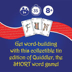Playmonster Quiddler Card Games for Kids - Collectors Tin, Playing Cards Word Games, Deck of Cards, Fun Family Games for Kids and Adults, Game Night, Travel Games, Multi-Player, Ages 8+