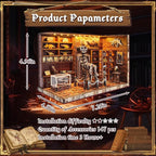 3D Wooden Puzzles for Adults, DIY Miniature Dollhouse, Book Nook Kit, Built-in LED Model Kit Hobby Gifts for Adults Teens Home Decor, Ideal Gift for Teenager and Men (Dinosaur Museum)