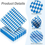 Aodaer 48 Pieces Oktoberfest Paper Napkins Disposable Oktoberfest Party Napkins Oktoberfest Cocktail Dinner Napkin Set 13" x 13" Unfolded Oktoberfest Tableware Napkins for Oktoberfest Party Supplies