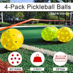 Zdgao Pickleball Set with Net for Driveway, 22 FT Regulation Size Pickle Ball Net Set with Pickleballs, Court Markers and Carry Bag, Steady Metal Frame for Outdoor, Indoor Court