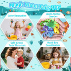 ARTPAR Water Elf Magic Gel Kit - 20 Colorful Gels + 16 Fantasy Molds - Non-Toxic Sensory Toys for Kids - Creative Arts & Crafts Project - Birthday Gifts for 5 6 7 8 9 10 Year Old Girls Boys