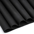 6 Pcs Cross Stitch Fabric, 14 Count Black Embroidery Fabric Cloth Cross Stitch Cloth Supplies for Needlework, DIY Embroidery Home Decoration Crafts (12 by 18-Inch)