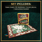 Calliope Games Double Double Dominoes - Mexican Train Domino Board Game With a Twist - Family Game For Game Night -2-4 Players