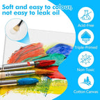 ESRICH Canvas Boards for Painting 12 Pack Art Supplies Paint Canvas 4x4, 5x5, 5x7, 8x10 Blank Large Canvases for Painting-Cotton Primed Canvas Panels for Acrylic, Oil, Gouache & Tempera.