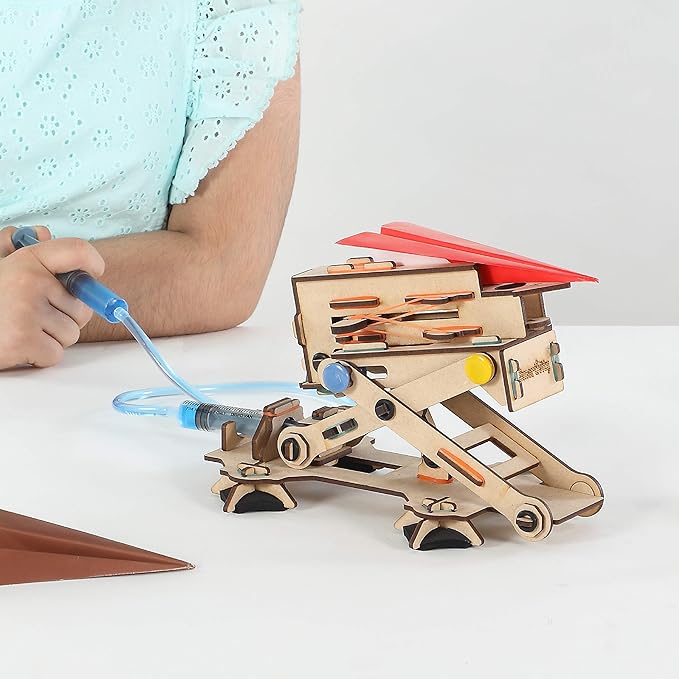 Smartivity DIY 2in1 Hydraulic Airplanes & Darts Launcher STEM Toy for Kids Ages 6-14 Years I Birthday Gifts for Smart Kids | DIY Science Kit for Boys & Girls 6, 8,10,12,14 Years Old