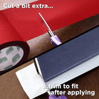 BookGuard 4 inch Premium Bookbinding Repair Cloth Tape, 15 Yard Roll, Red
