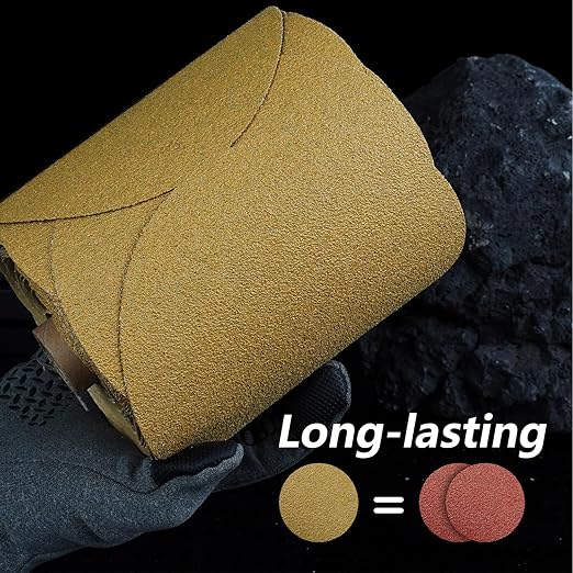 PSA Sanding Discs 6 Inch Adhesive Backed Sandpaper 100 Pack 600 Grit Self Adhesive Sanding Discs for DA Sander Self Stick for Wood, Auto Body Repair, Paint, Metal, and Plastic