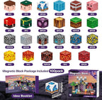 Magnetic Blocks, Magnetic Building Blocks 100pcs, Magnetic Blocks for Kids Ages 4-8, Magnetic Cubes STEM Sensory Toys for Ages 3+ Toddlers Boys & Girls–Christmas Birthday Party Kids Gifts