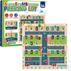 Magnetic Alphabet Maze - Montessori Parking Board Letters Matching Educational Toys Magnet Puzzle Preschool Sensory Activities Gifts for Toddlers Boys Girls Age 2-6