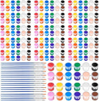 20 Pack Mini Acrylic Paint Set, 12 Colors Acrylic Paints Strips for Kids & Adults Craft Paint,280 PCS Kids Painting Kit Container Strips Storage for Home Birthday Classroom Party (280)