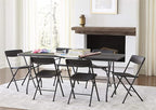 COSCO Molded Folding Banquet Table w/Handle, 6ft, Black