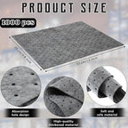 Hoolerry 500 Pcs Oil Absorbent Pads Weight Dimpled Pad Garage Accessories Water Absorbent Mat Oil Spill Mat for Absorbing Protecting Home Garage Basement (9.8 x 13 Inch,Gray)