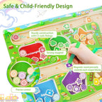 Magnetic Color & Shape Maze, Toddler Montessori Toys for 3 4 5 Year Old Girl Boy Birthday Gift, Magnetic Puzzles Board for Kids, Wooden Magnets Color Shape Sorting Toys, Preschool Learning Activities