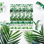 12 Rolls Greenery Washi Tape Set, Summer Tropical Leaves Masking Tape, Green Plants Cactus Succulents Decorative Tape Sticker for Scrapbook Journal DIY Craft Gift Wrapping 16.4FT