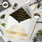 Whaline 12 Rolls Gold Foil Pattern Washi Tape Heart Dot Stripe Rainbow Masking Tape Set Decorative Wrapping Paper Tapes for Scrapbook Journal DIY Art Crafts