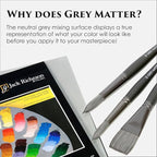 Jack Richeson Grey Matters Disposable Paper Palette 12” x 16”, 2 Pack, Includes 2 Palette Knives
