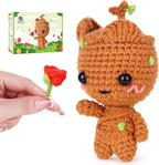 Crochetta Crochet Kit for Beginners, Crochet Starter Kit w Step-by-Step Video Tutorials, Beginner Crochet Kit for Adults Kids Women Men Complete Kit Included (Little Tree Man)