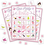 Spa Bingo Game, Sleep Over Party Games Bingo Cards for Adults, Slumber Party Games, Birthday Bingo, Spa Party Favors Supplies Decorations, 24 Players Bingo Game (B05)