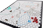 The Authentic Role-Playing Game Board by Hexers, Mat Alternative, Compatible with Dungeons and Dragons D&D DND Pathfinder RPG, 27x23 inches, 1 inch Square and Hexes Battle Grid, Foldable & Dry Erase