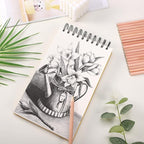 A5 Sketchbook, 2 Pack Mixed Media Sketchbook 120 Sheets Total, 98lb/160g/m² Heavy Weight Spiral Artist Sketchbook for Sketching, Crayons, Acrylics, Crafts, Ideal Gift