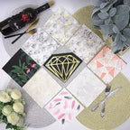 80-Pack Napkins Disposable Paper Towel Cocktail Dinner Party Decoration, Silver Splash
