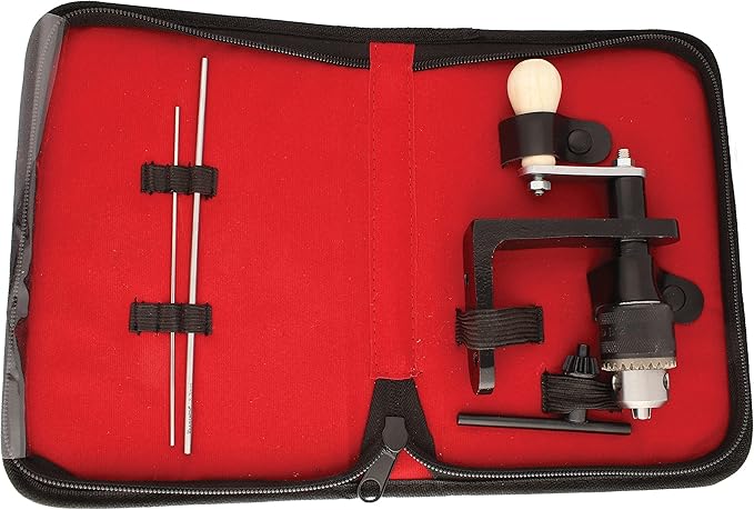 The Beadsmith EZ Coiler Pro – Wire Elements – Includes Mountable Base, 2 Mandrels, Chuck Key, Instructions, and a Storage Case – Create Jump Rings, Coiled Beads, Beaded Coils, and Spirals