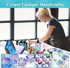 EKACO 500g UV Resin, Upgraded Hard Type Crystal Clear Ultraviolet Epoxy Resin Hard for Craft Jewelry Making, Craft Decor, Key Chain Making