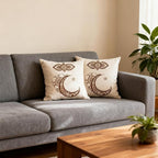 TIAMECH A4 Reusable Palace Moon Flower Stencil for Painting - Totem Layering Template, DIY Wall Art, Wood Furniture, Scrapbook & Crafts (8.3x11.7inch)