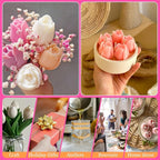 JDH 3 PCS Tulip Flower Silicone Molds 3D Floral Resin Candle Soap Mold,Candle molds for Candle Making for DIY Resin Crafts,Cake Decoration,Flower Fondant & Home Decor Casting