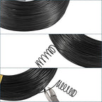 Fashewelry 984 Feet 0.8mm Black Aluminum Wire Bendable Metal Craft Wire String for Beading Sculpting Jewelry Making