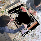 Rubber Jigsaw Puzzle Mat 1000 Pieces | 20" x 27"Puzzle Mats Roll Up | Jigsaw Puzzle Mats for Adult Puzzles Storage and Saver | Work with Puzzle Board and Puzzle Table