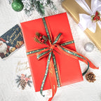 NESCCI Red Matte Wrapping Paper,Solid Color Pearly-Lustre Paper,Gift Wrapping Paper,Perfect for Wedding,Valentine's Day,Birthday, Christmas,Baby Shower,DIY Bouquet (17 Inches X 32.8 Feet)