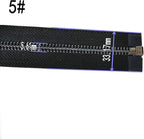 Leekayer 2PCS #5 27 Inch Zipper Black Nickel Teeth Zipper Black Metal Zipper Open End Zipper for Repair Coat Jacket