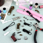 275 Pcs Zipper Repair Kit - Replacement Zipper Pulls & Sliders Set with Install Pliers for Jackets, Coats, Sleeping Bags, Backpacks
